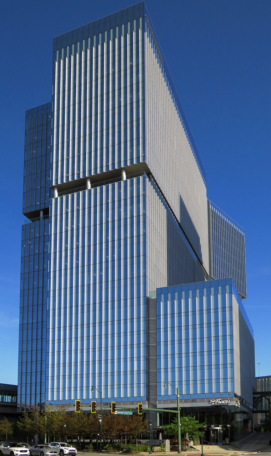 Looking at Park Center One from the northwest