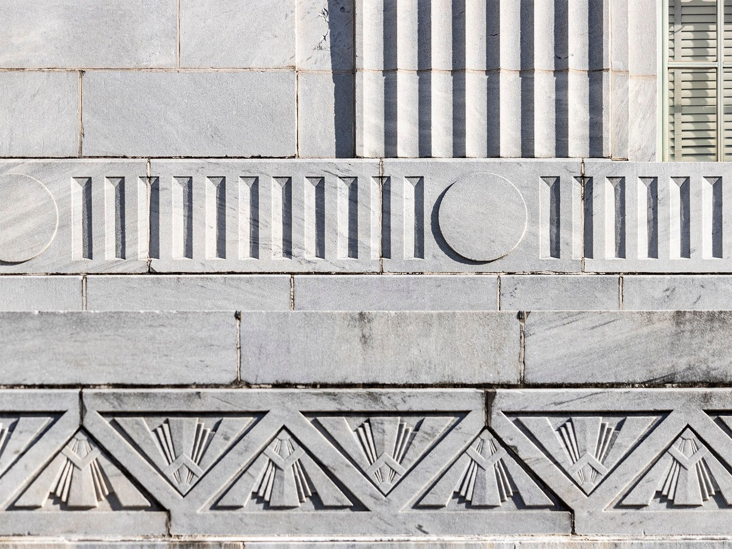 Detail of ornamentation on the United States Post Office, Atlanta