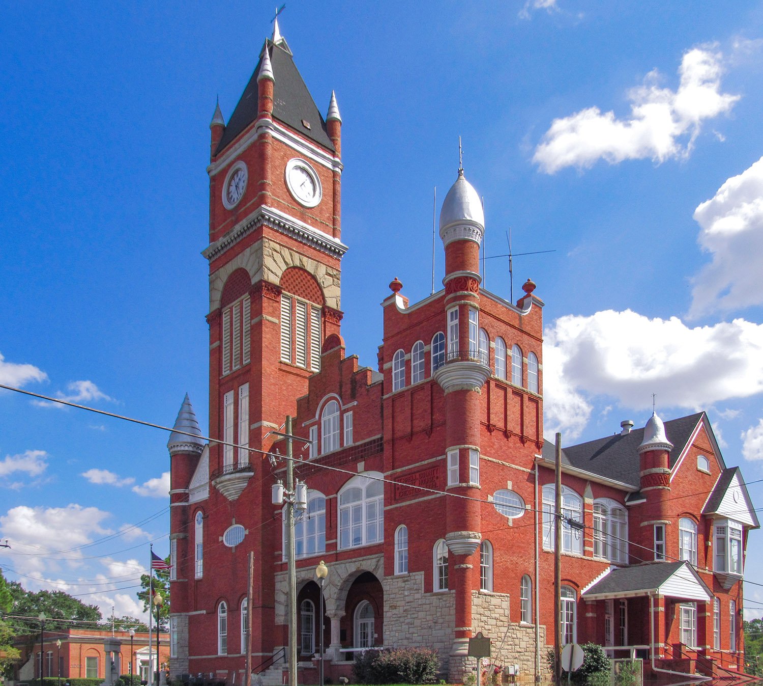 W.H. Parkins. Terrell County Courthouse (1893). Dawson, Georgia.