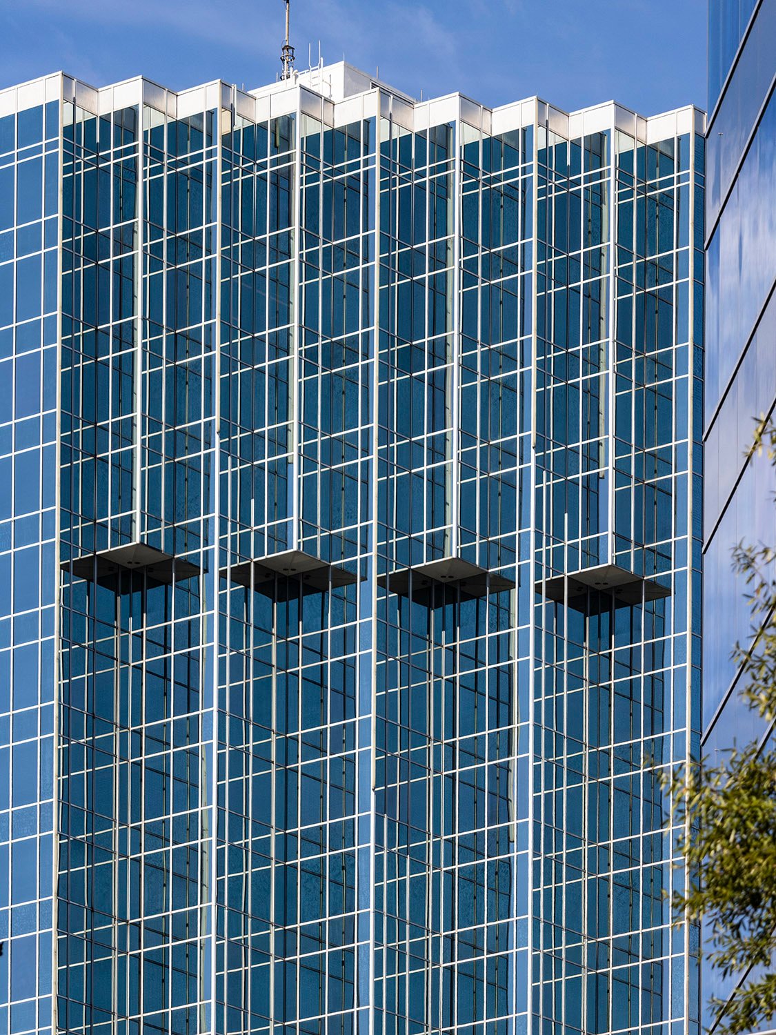 Northeast corner of Tower Place