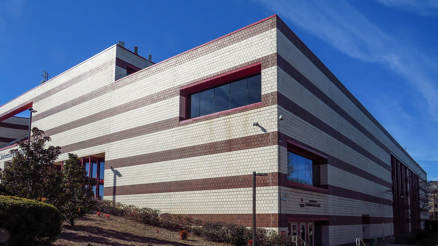 Looking at the Robert W. Woodruff Library from the northeast