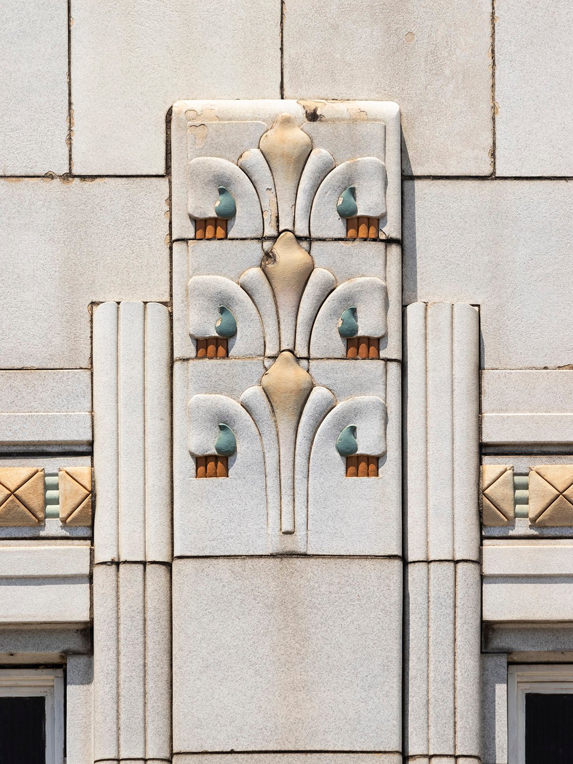 Ornamentation on S.H. Kress & Co., Anniston, Alabama