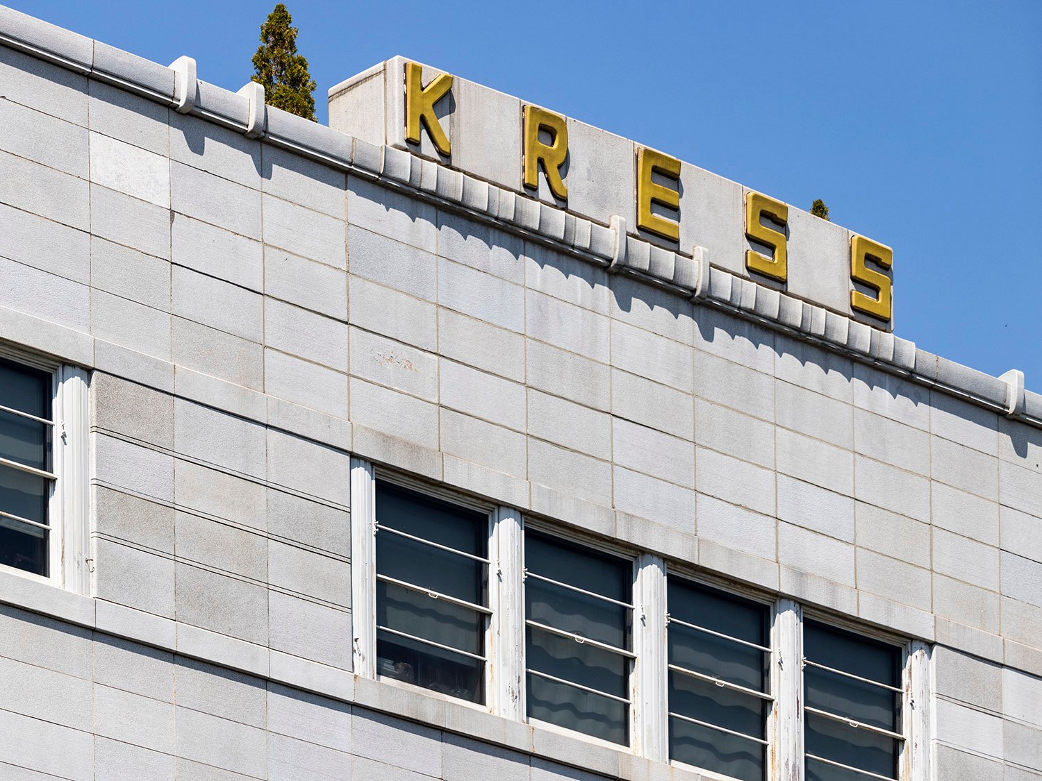 Rooftop sign on the south facade of S.H. Kress & Co., Birmingham, Alabama