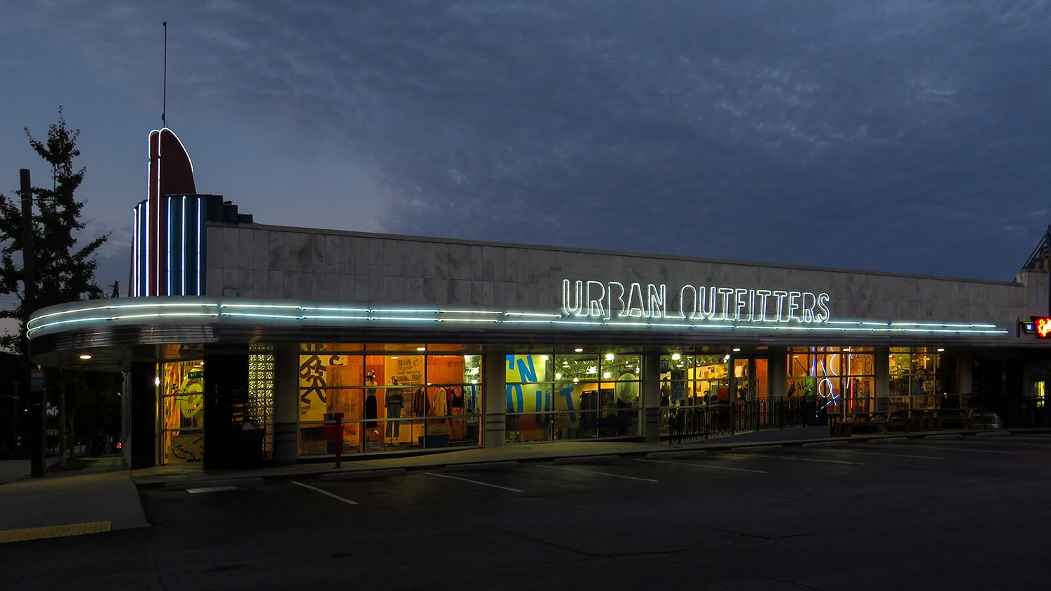 Looking at Briarcliff Plaza from the northeast
