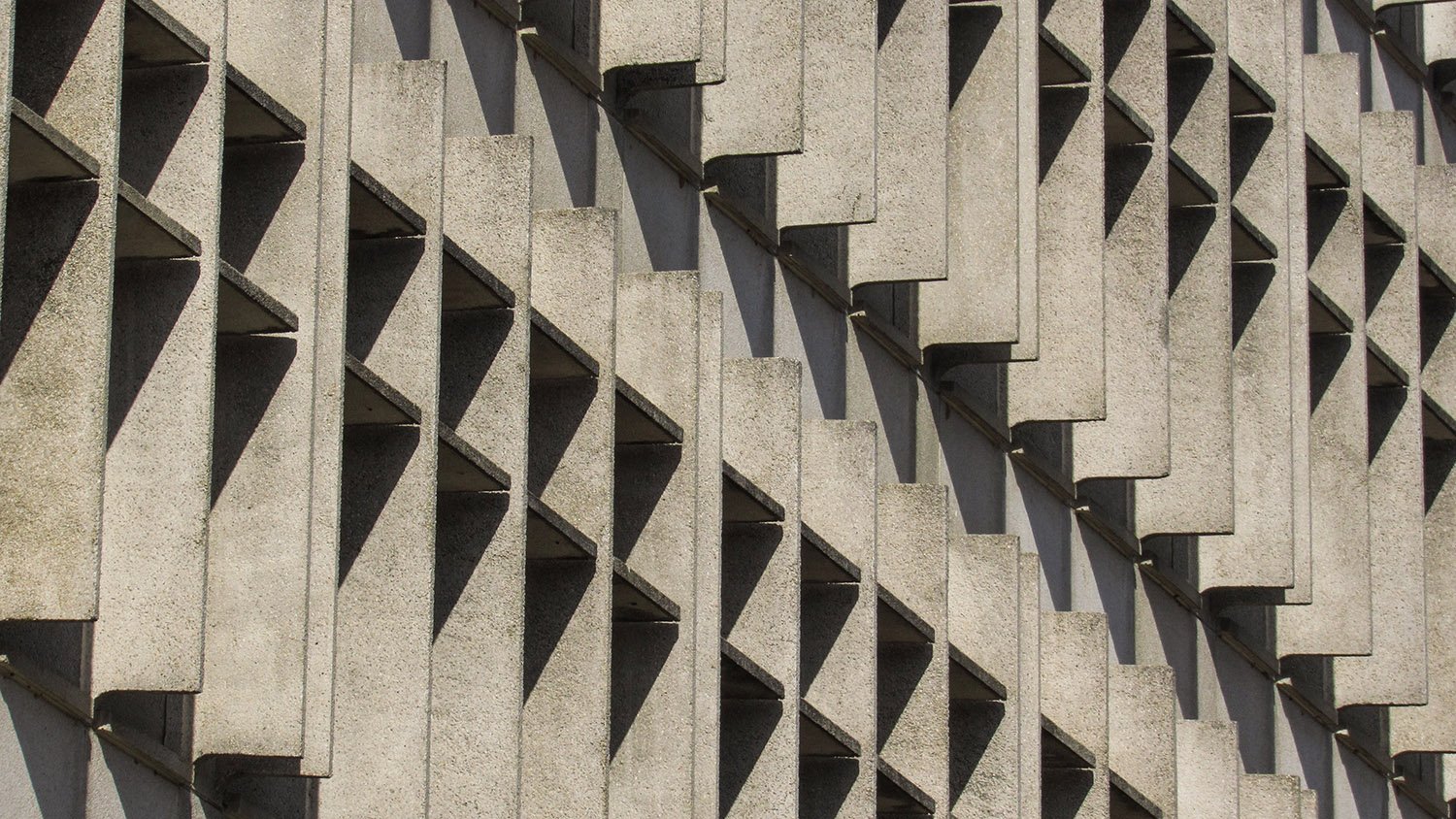 Sun screens on the Bunger-Henry Building