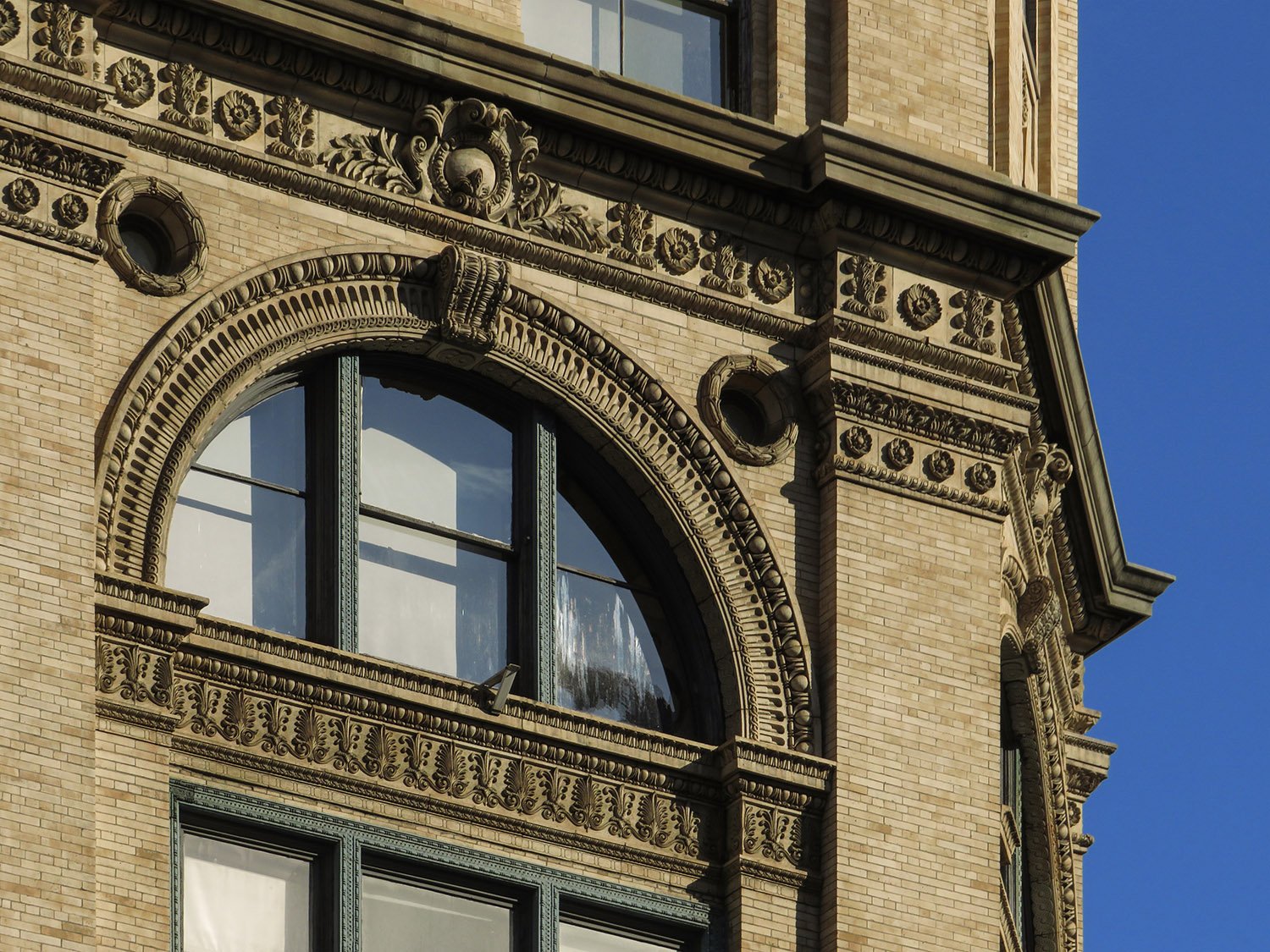 Southeast corner of The Cable Building