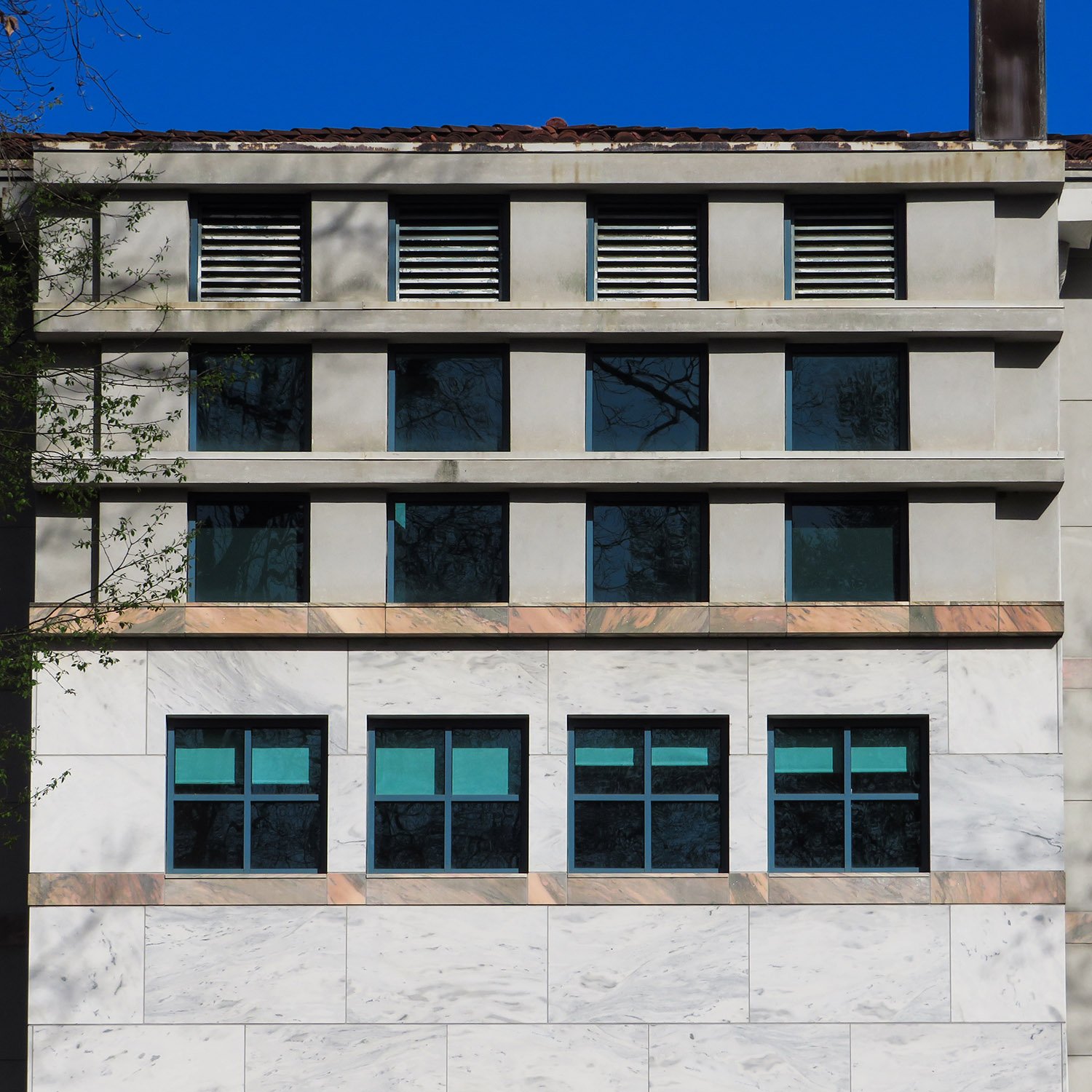 Windows on the south elevation of the Michael C. Carlos Museum, Atlanta
