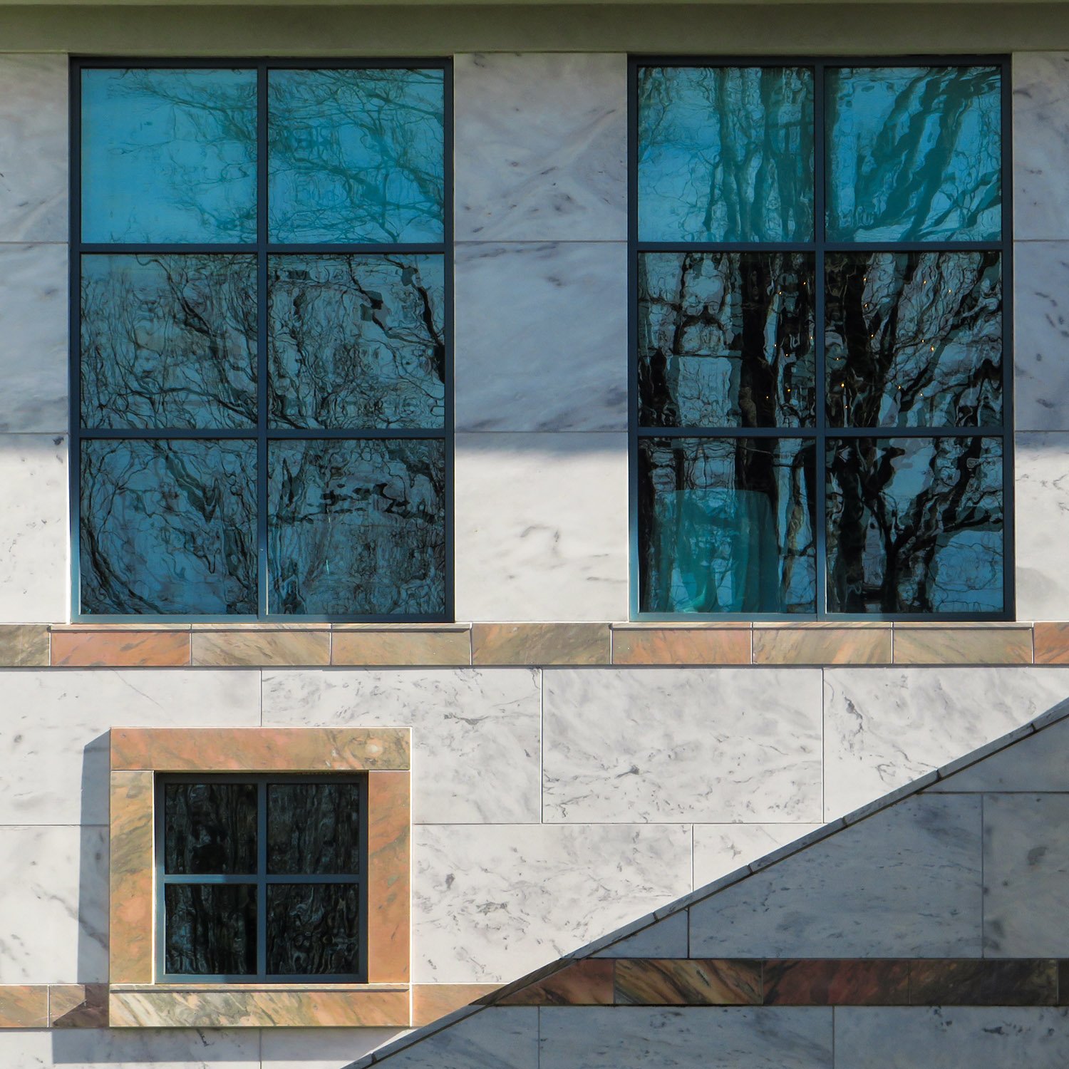 Windows on the north facade of the Michael C. Carlos Museum, Atlanta