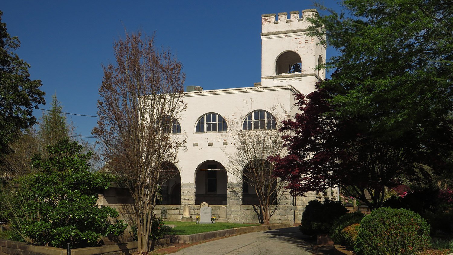 West elevation of the Public Comfort Building