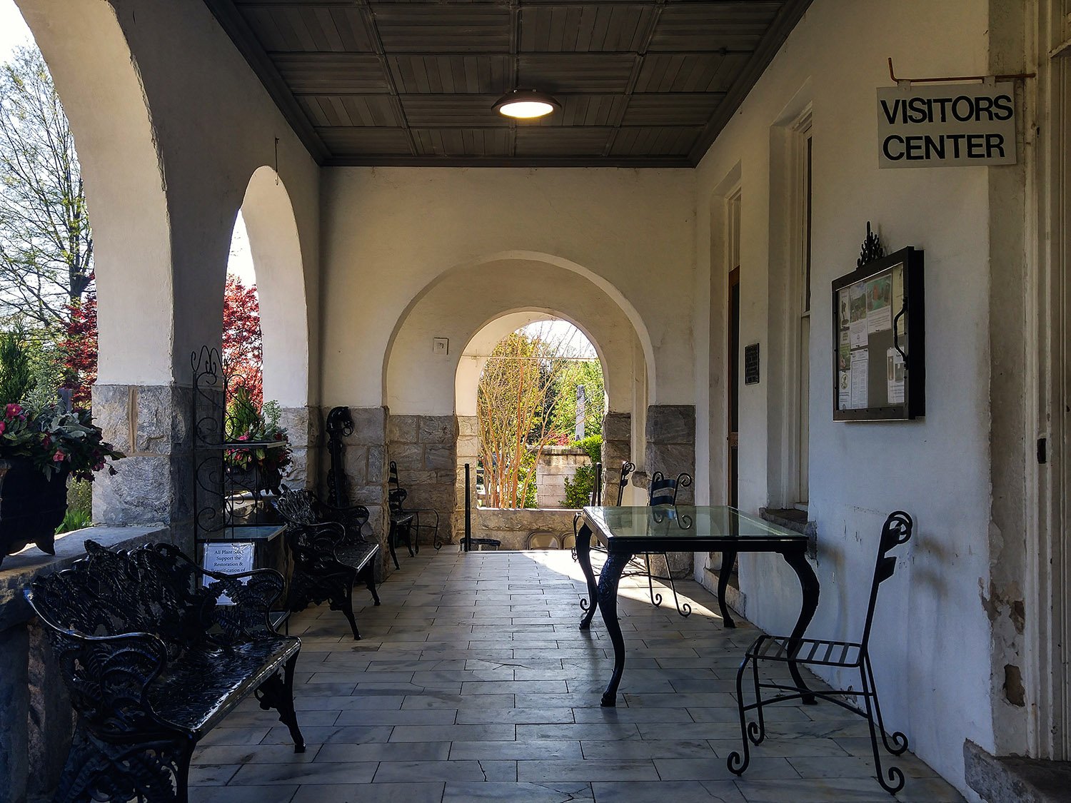 Front porch of the Public Comfort Building
