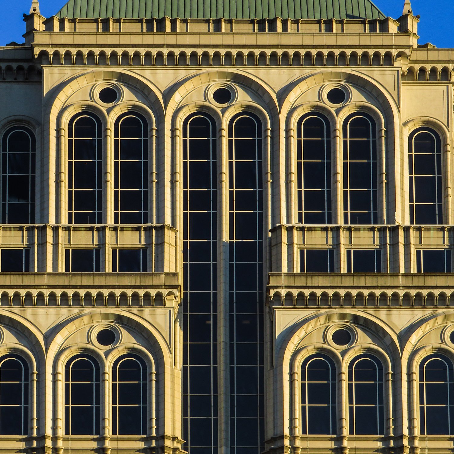 Upper floors of the Jefferson-Pilot Building, Greensboro, North Carolina