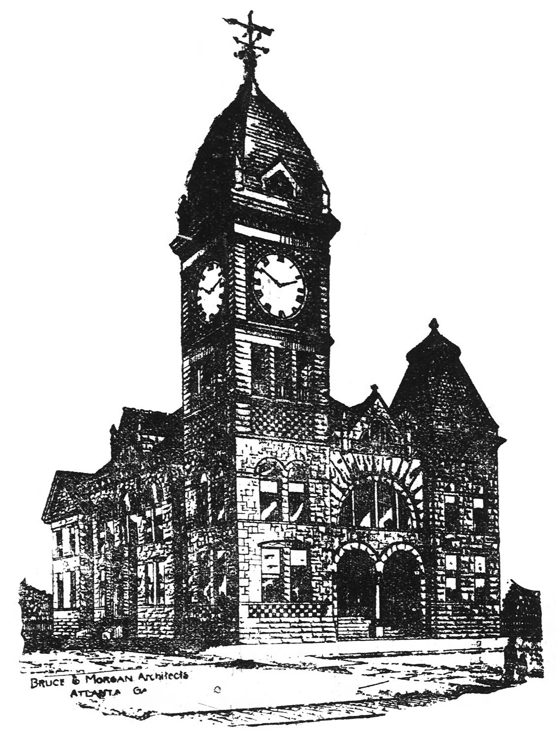 Bruce & Morgan. Cherokee County Courthouse (1892-1895). Murphy, North Carolina.