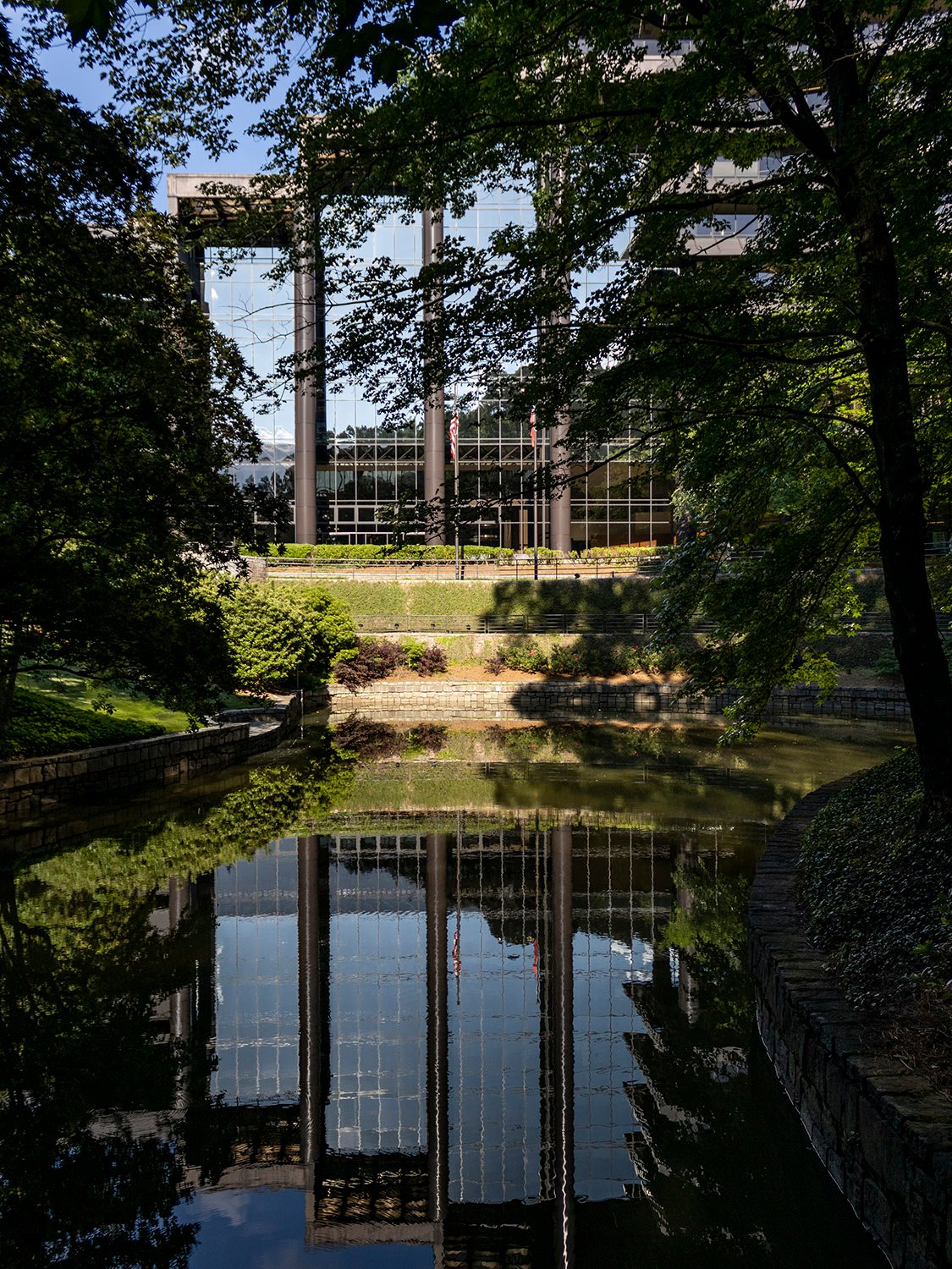 Reflection of Three Ravinia Drive, Dunwoody, Georgia