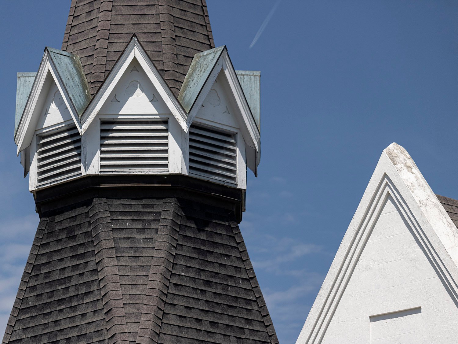 Steeple on Sacred Heart Catholic Church
