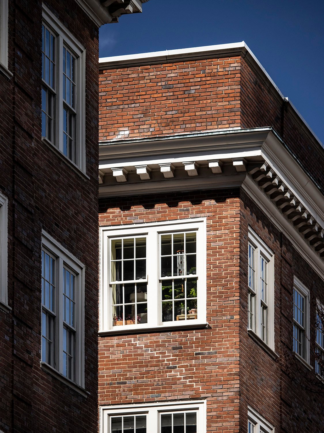 Cornice and windows on 696 Peachtree Apartments