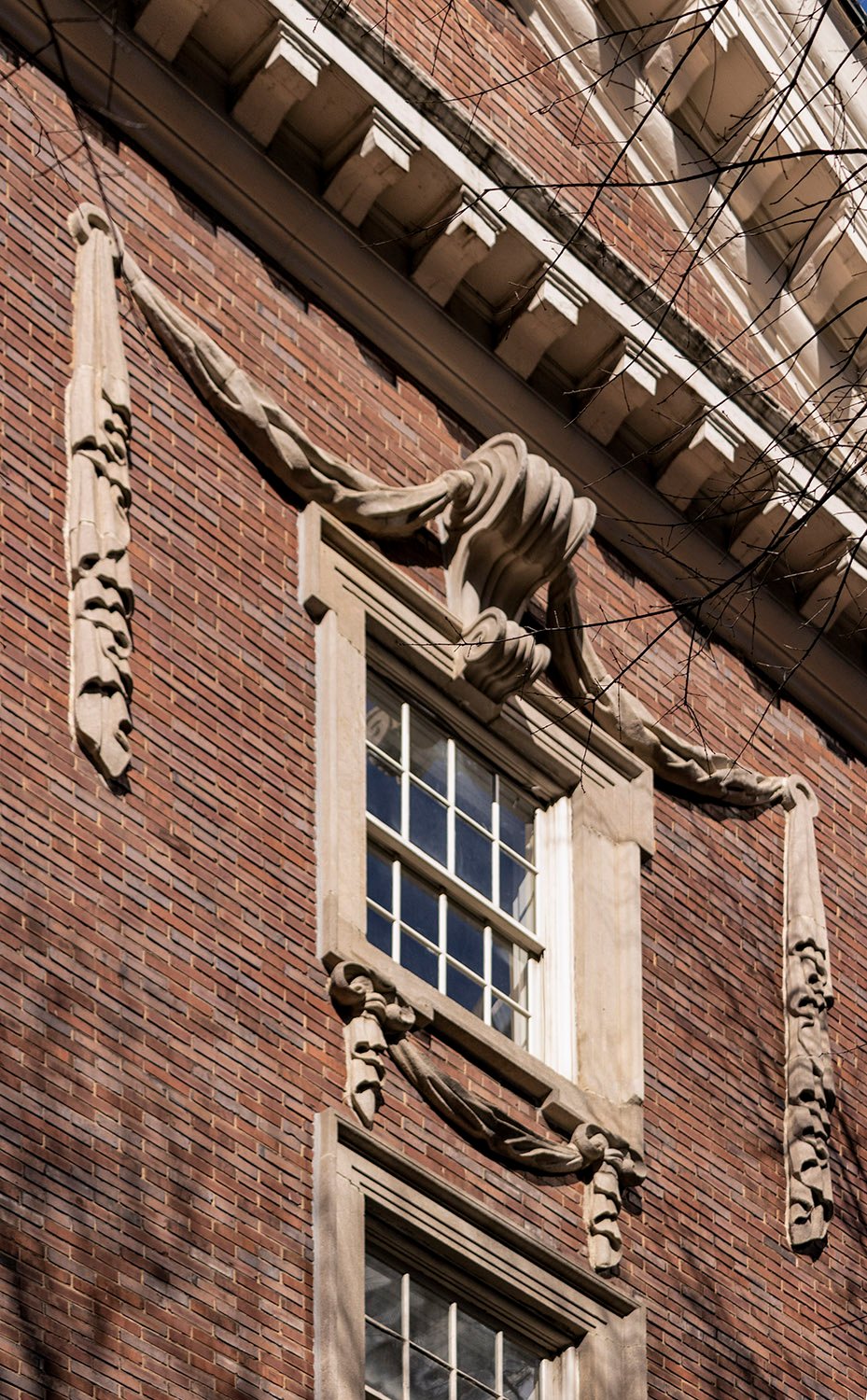Fifth-floor window on the facade of 696 Peachtree Apartments