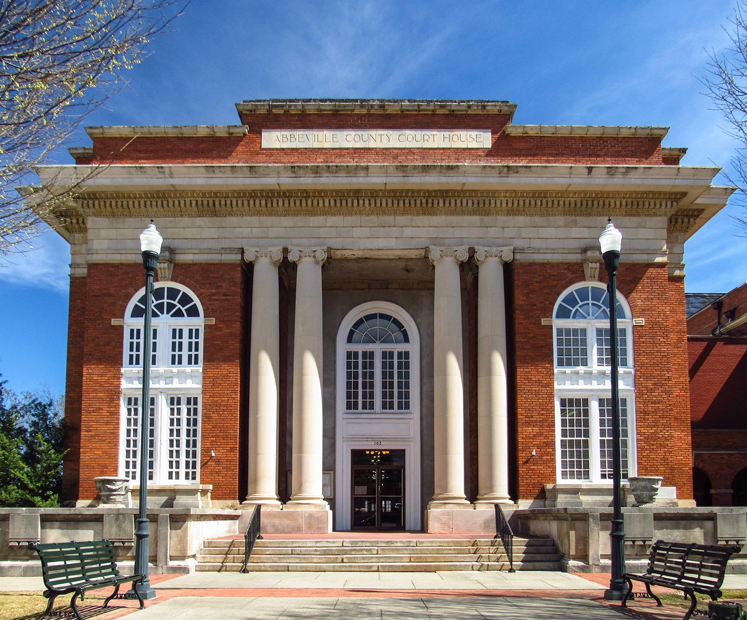 W.A. Edwards of Edwards & Walter. Abbeville County Court House. Abbeville, South Carolina. 