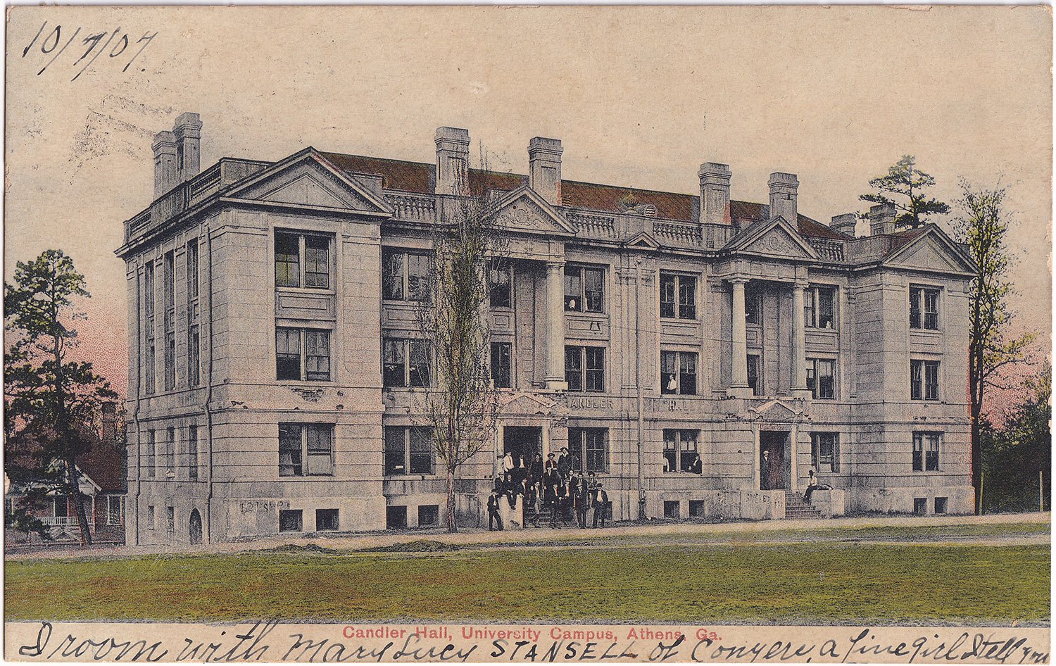 Postcard view of Candler Hall (1902), Athens, Georgia