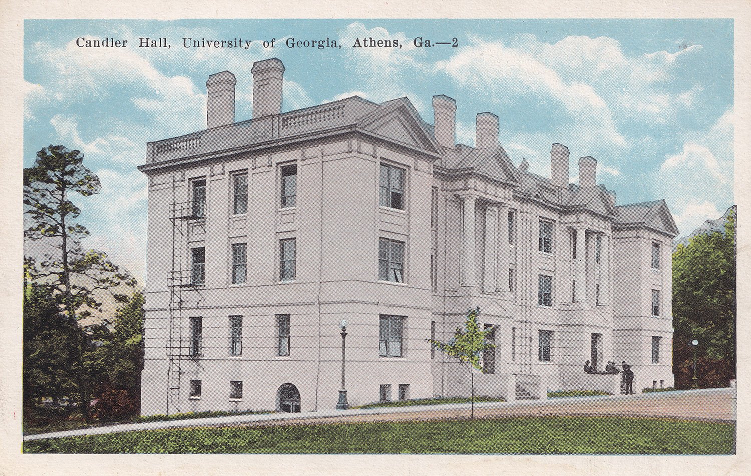 Postcard view of Candler Hall, (1902), Athens, Georgia