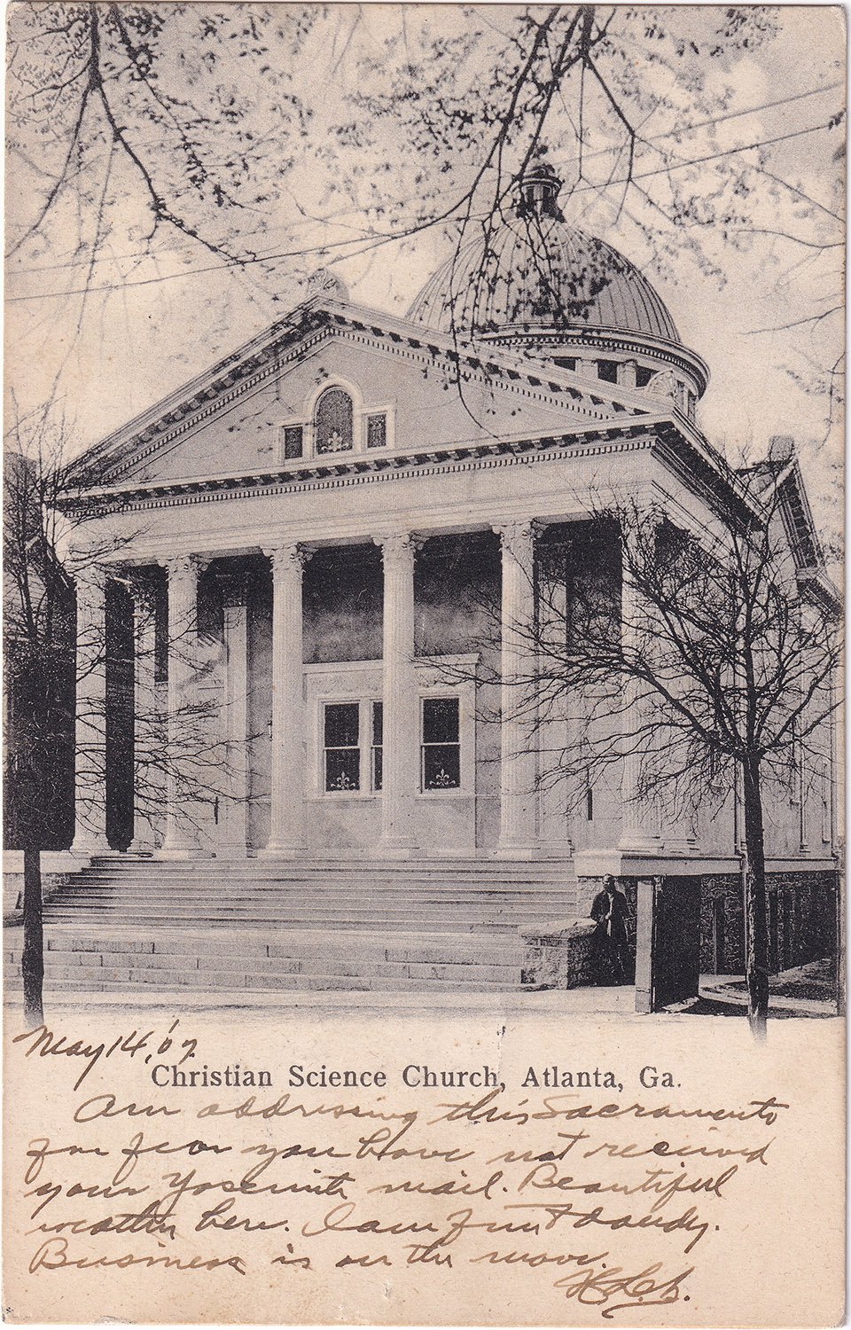 Postcard view of Christian Science Church (1899), Atlanta
