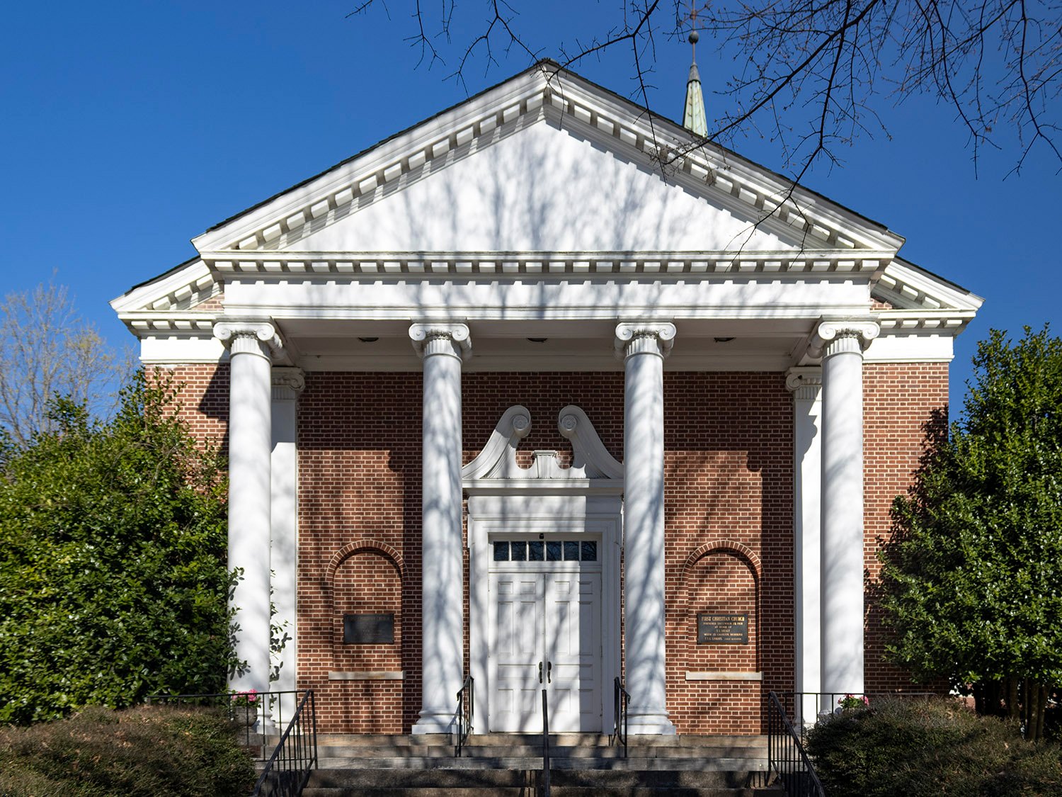 Facade of First Christian Church sanctuary, Decatur, Georgia