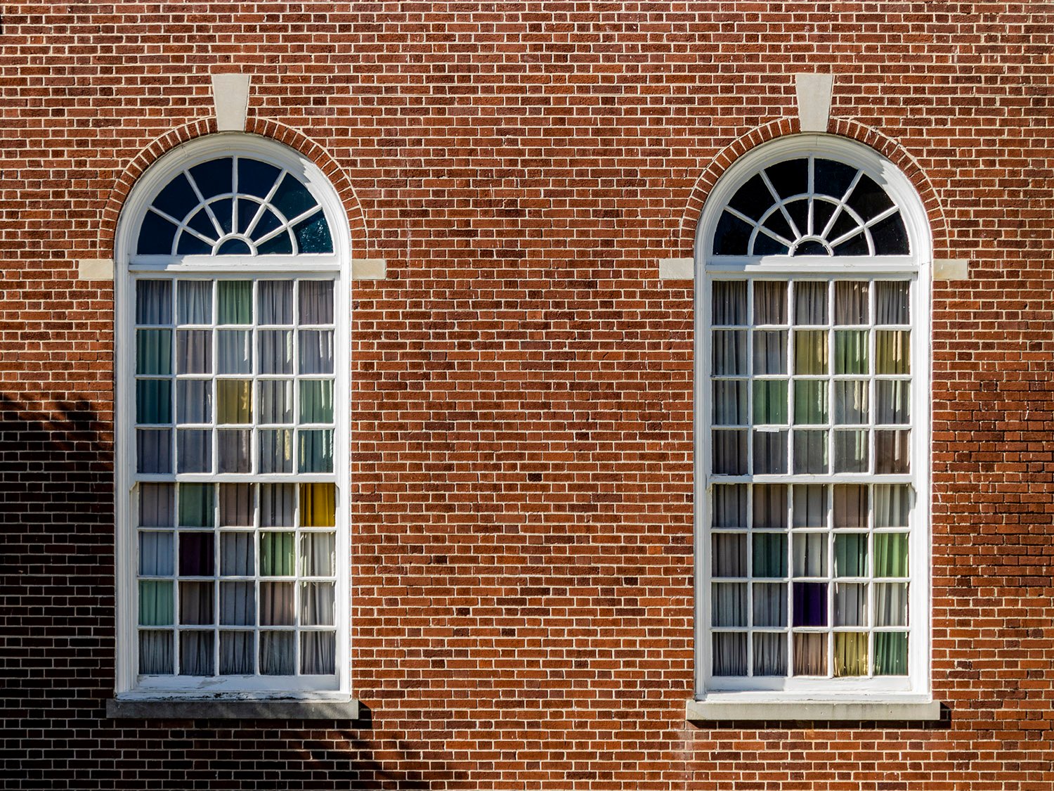 Sanctuary windows on First Christian Church, Decatur, Georgia
