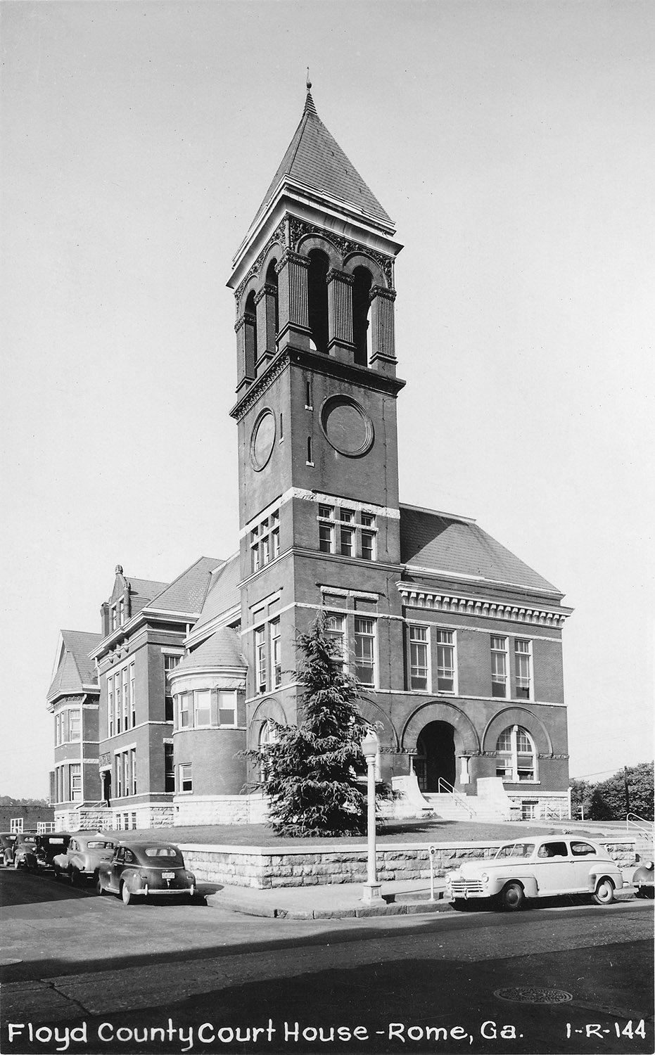 Bruce & Morgan. Floyd County Courthouse (1893-March 23, 2026). Rome, Georgia. Photograph from an undated postcard.