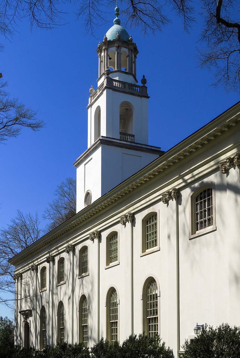 South elevation and steeple of Glenn Memorial Church, Atlanta