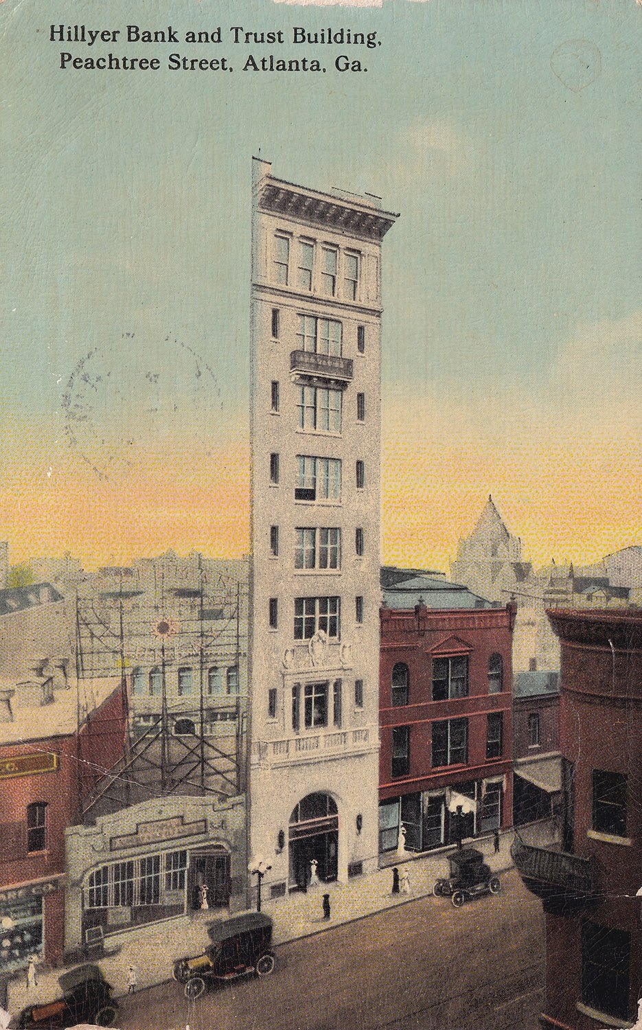 Postcard view of Hillyer Bank and Trust Building (1911), Atlanta
