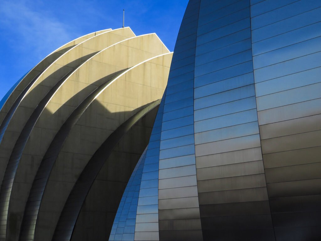 North elevation of the Kauffman Center for the Performing Arts