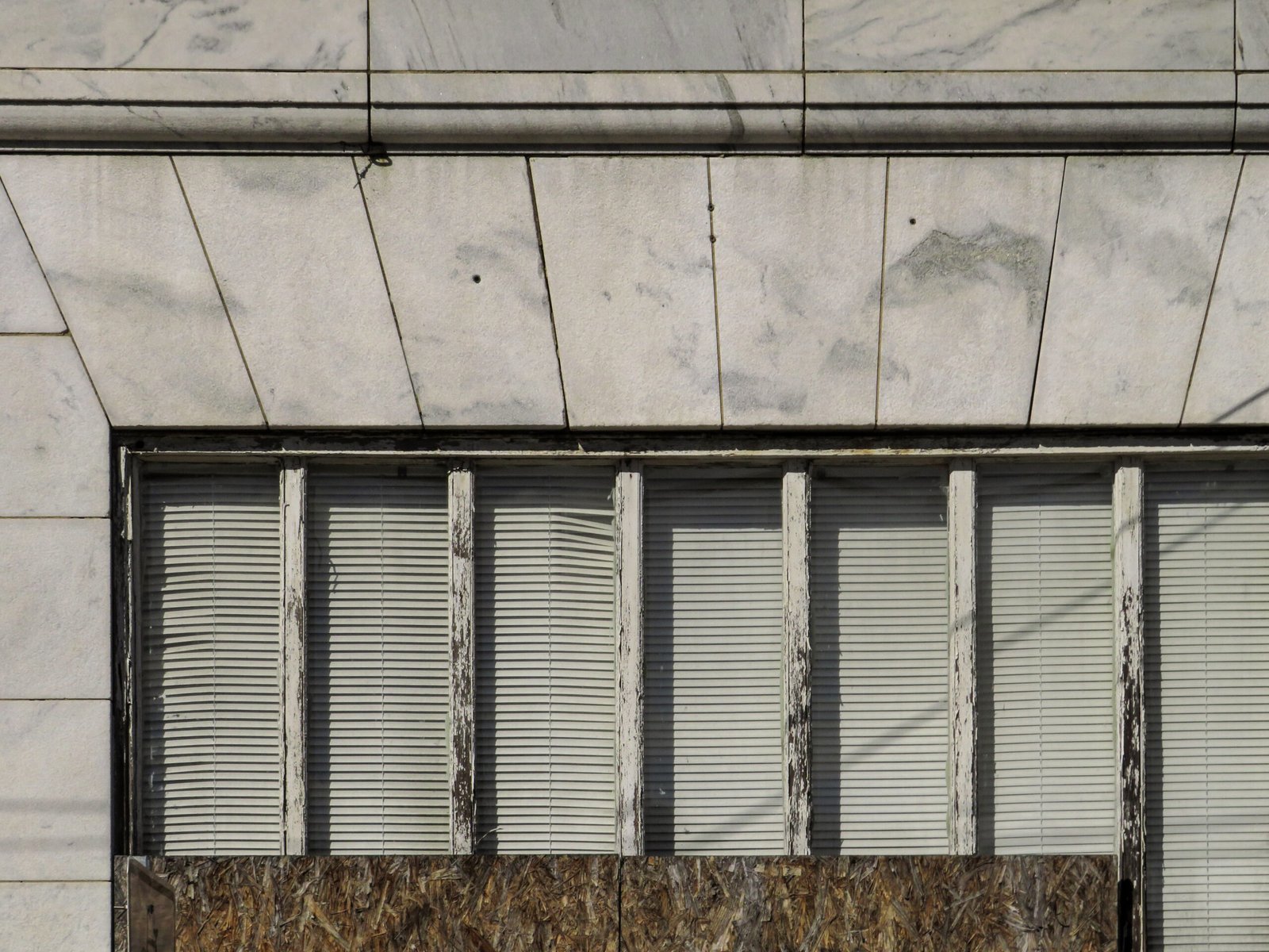Ground-floor store window on the south facade of the Capitol View Masonic Temple