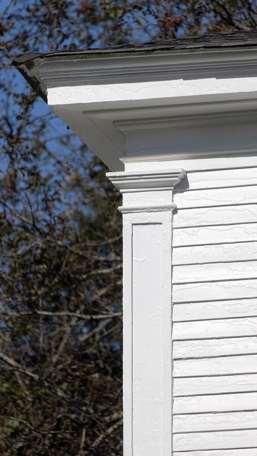 Corner pilaster on the J.L. Pitts Residence, Barnesville, Georgia