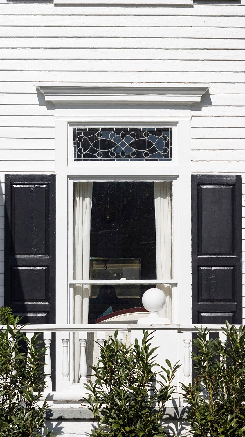 First-floor window on the J.L. Pitts Residence, Barnesville, Georgia