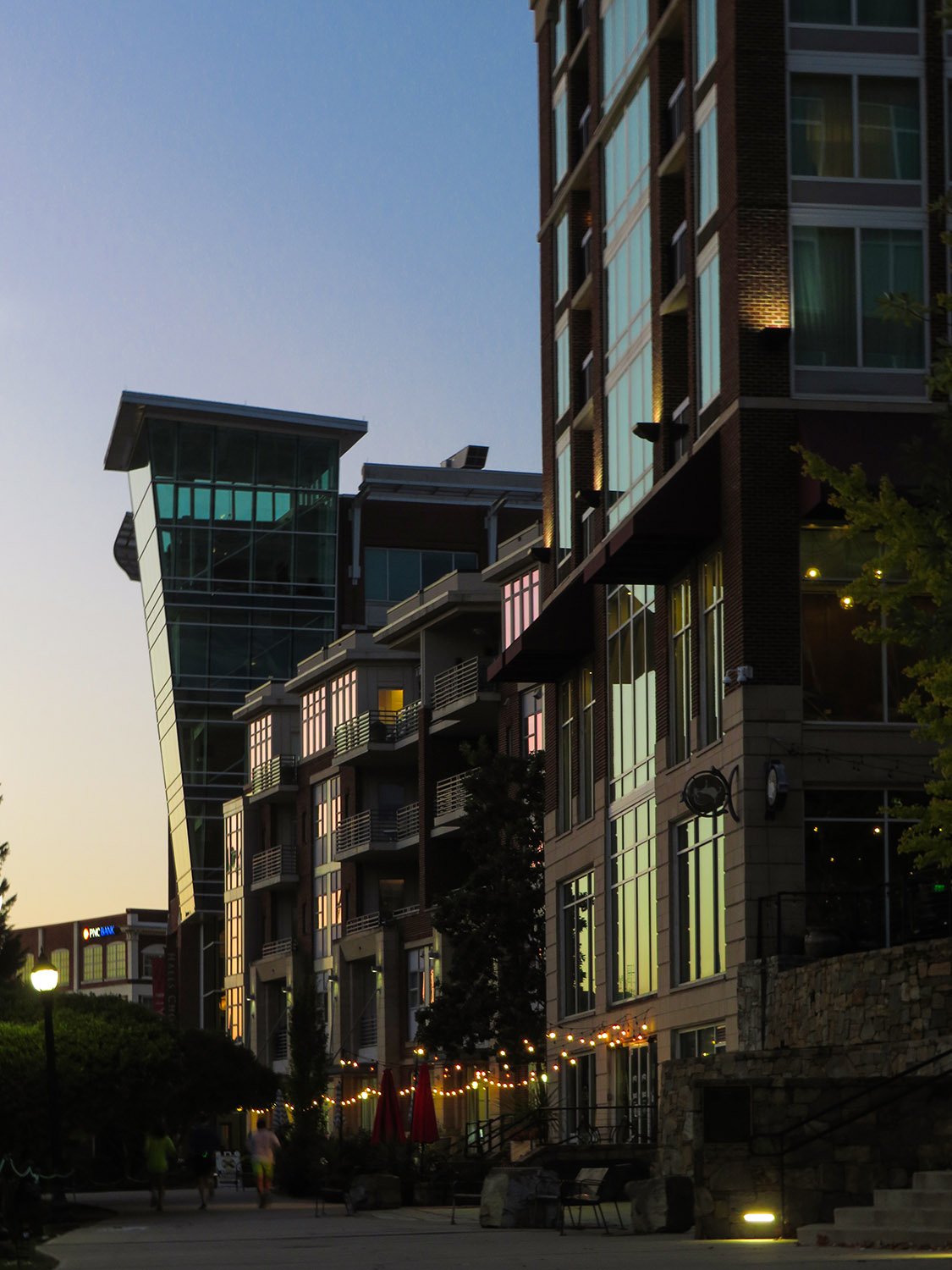 RiverPlace at dusk