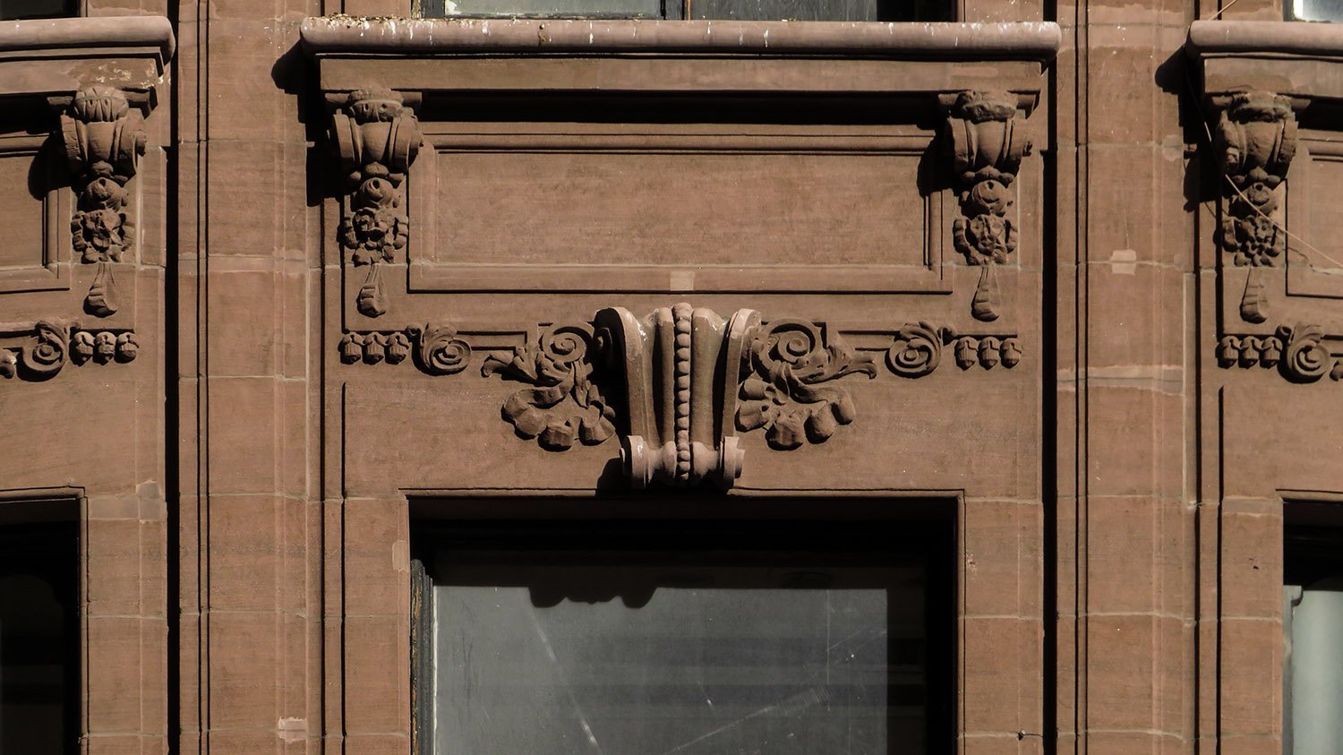 Window spandrel on the Samuel W. Bowne Residence, New York