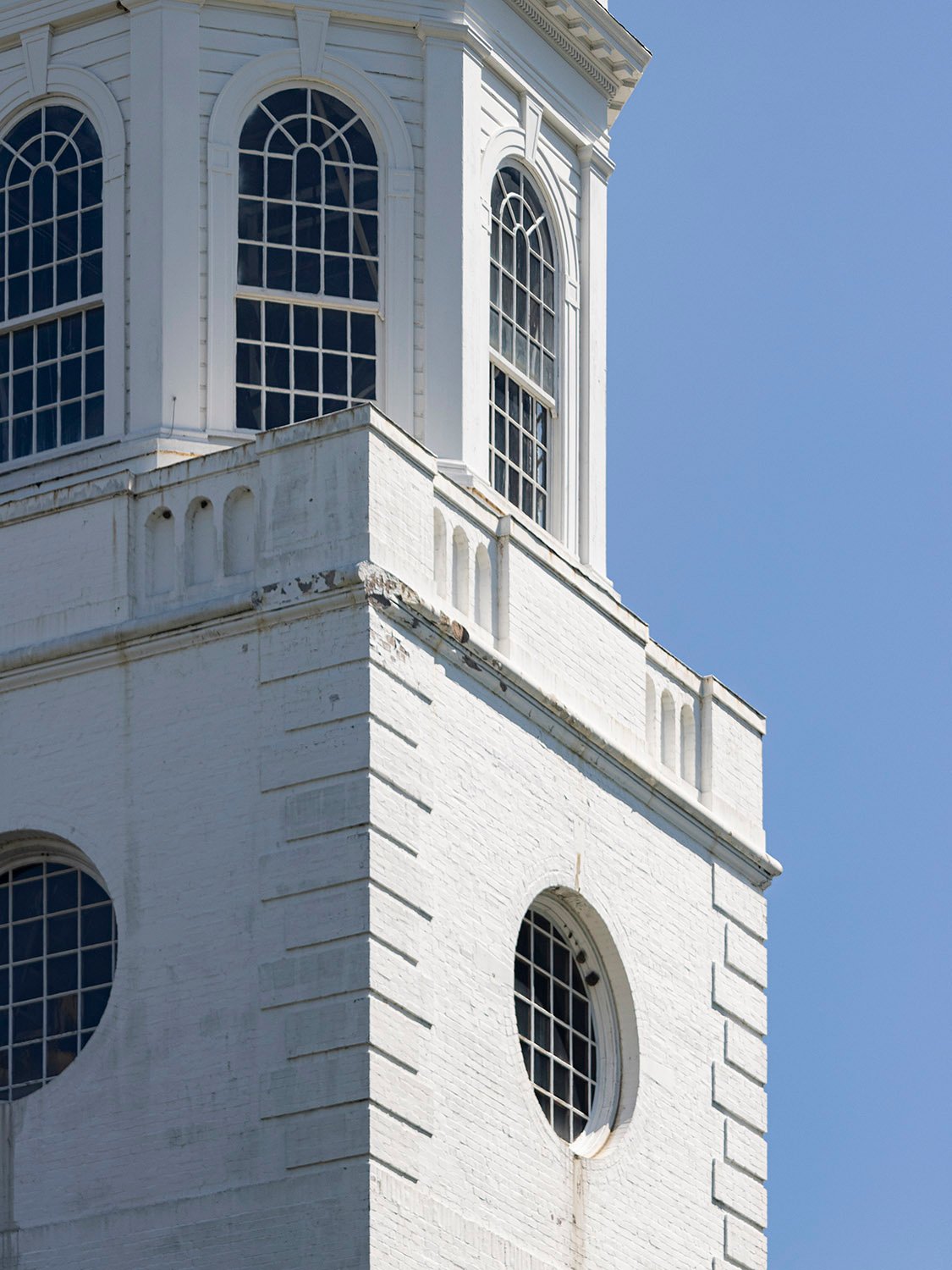 Steeple base on the Second Ponce de Leon Baptist Church