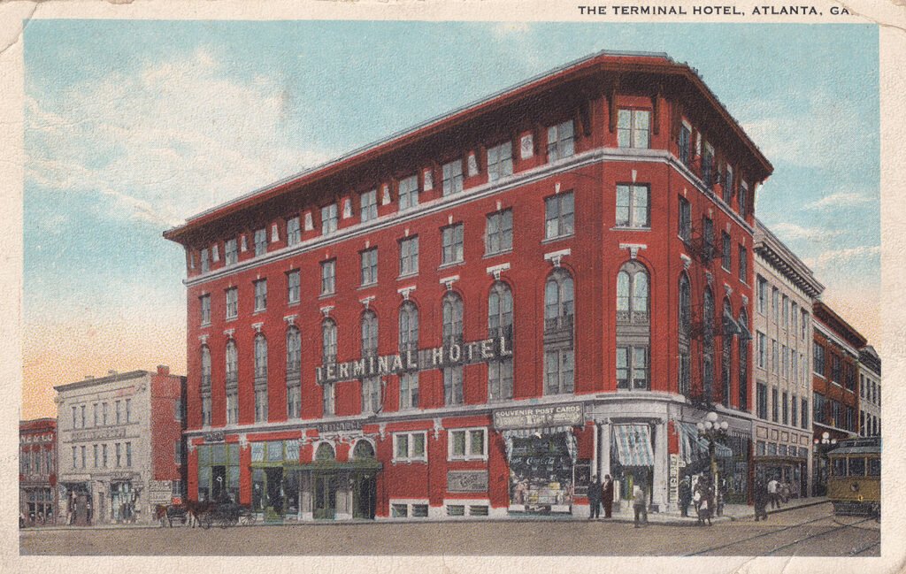 Postcard view of Terminal Hotel (1907), Atlanta