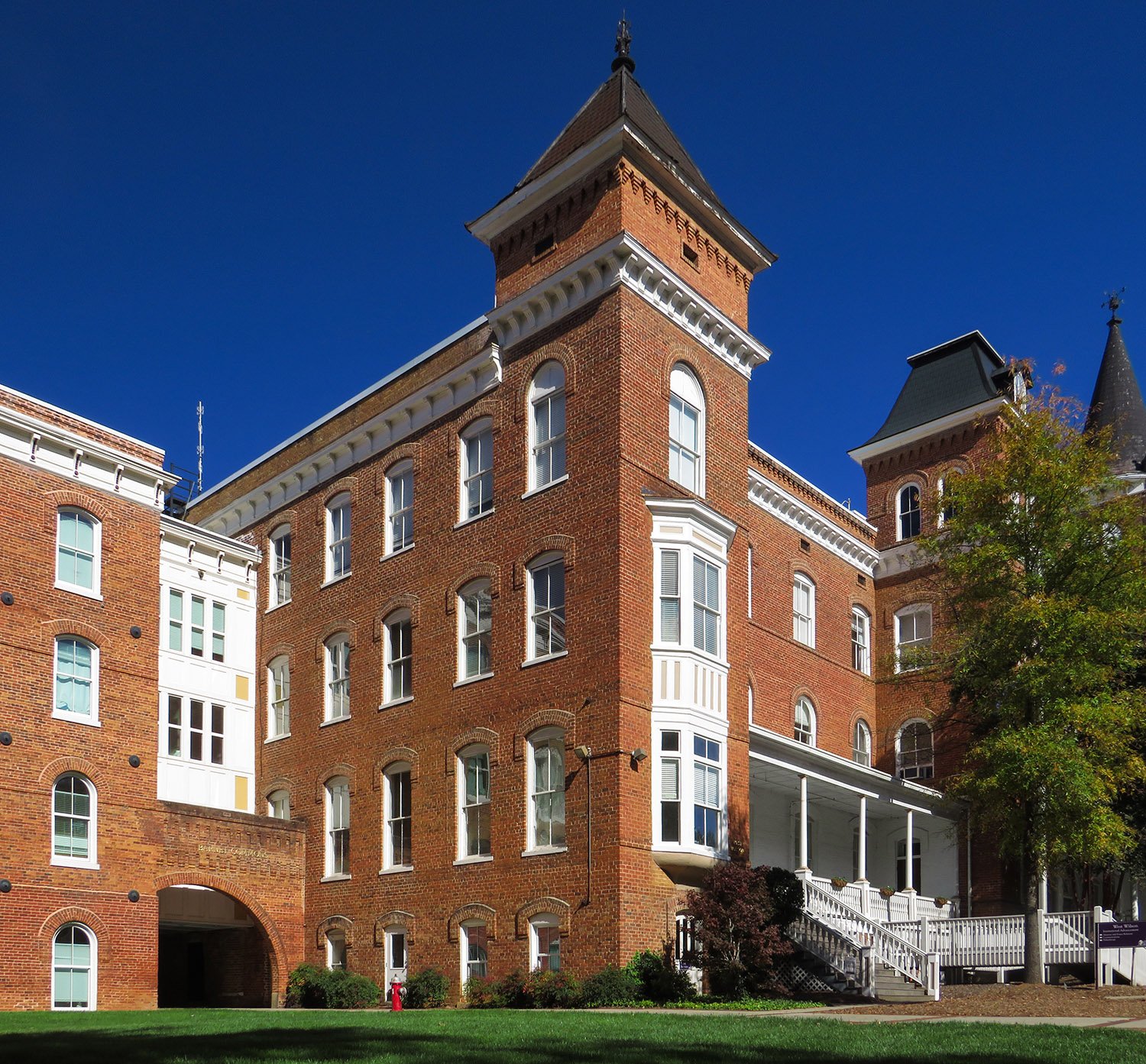 Looking at Wilson Hall from the southwest