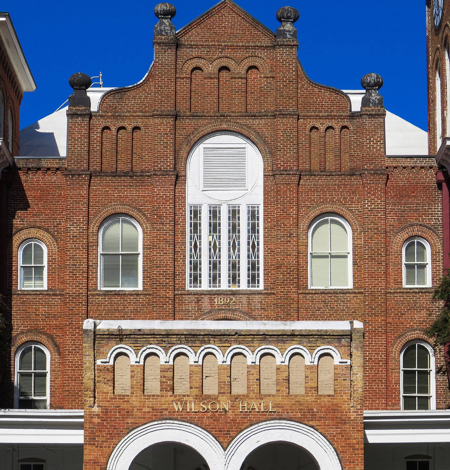 Facade of Wilson Hall, Spartanburg, South Carolina