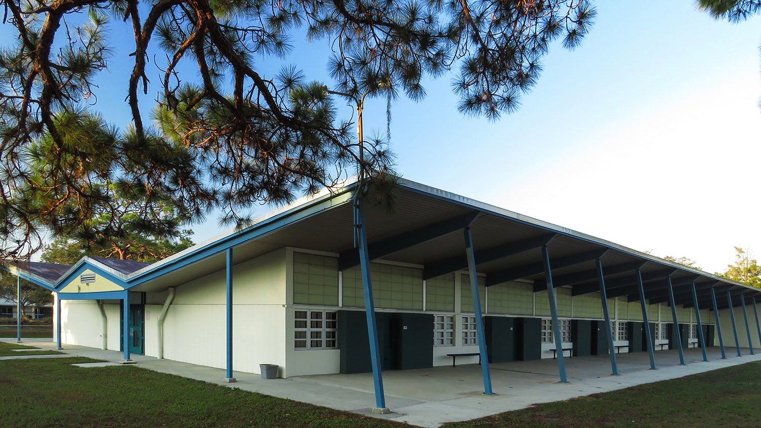 North elevation of Alta Vista Elementary School Addition, Sarasota, Florida