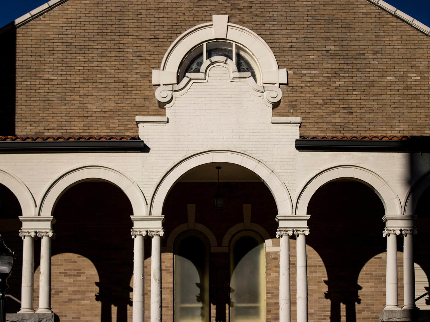 Porch on the south facade of First Congregational Church, Atlanta