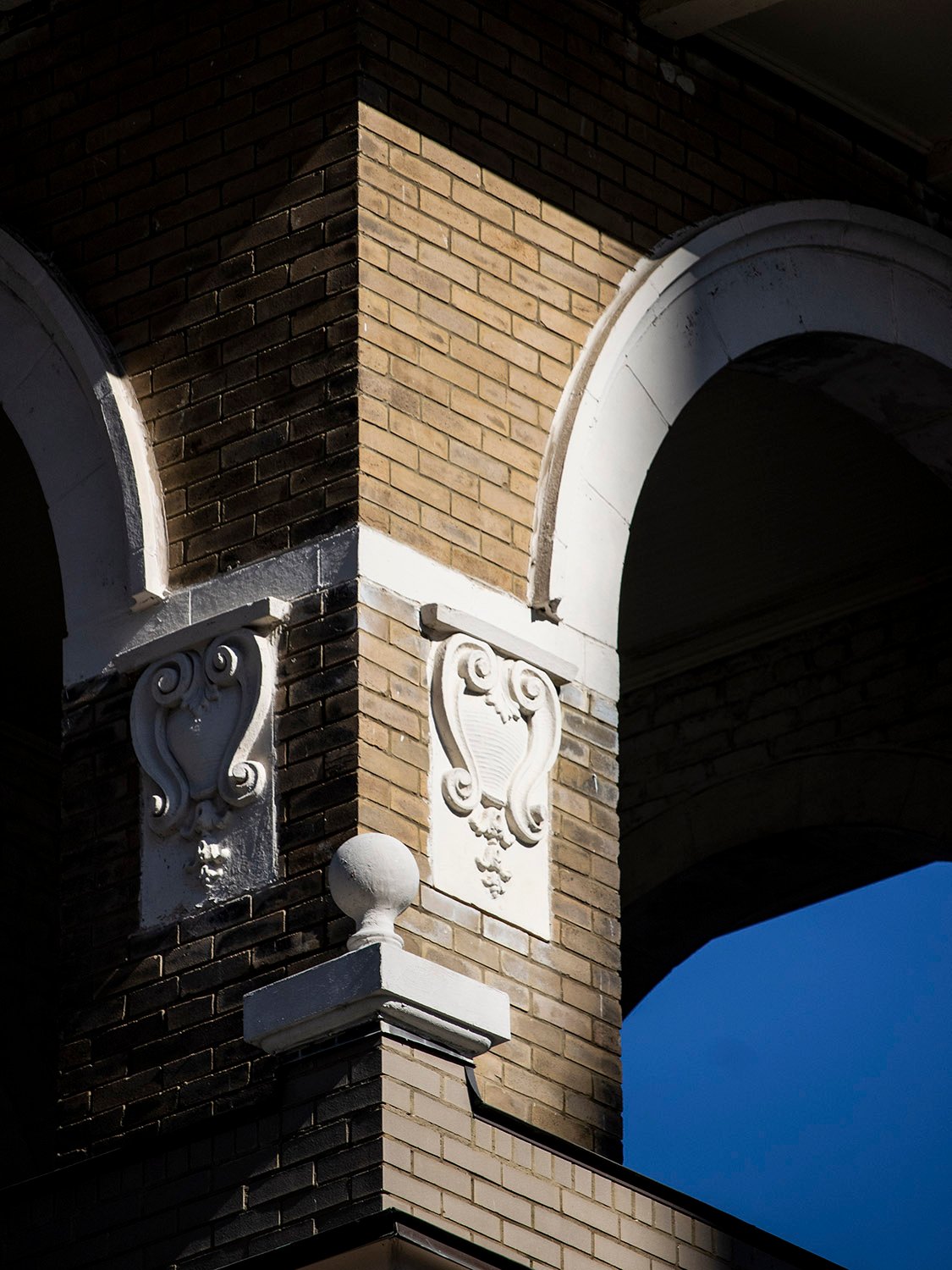 Terra cotta ornamentation on the belvedere of First Congregational Church, Atlanta