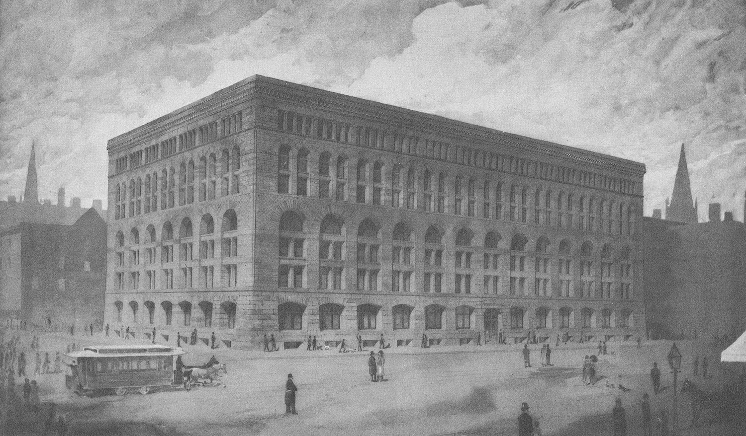 H.H. Richardson. Marshall Field's Wholesale Store (1887-1930). Chicago.