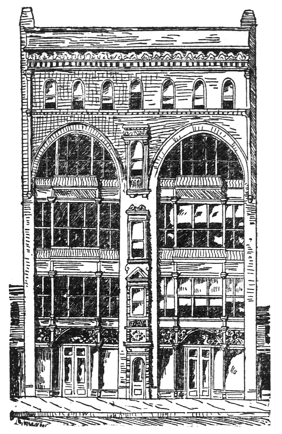 G.L. Norrman. Hirsch Building (1890-1935). Atlanta.