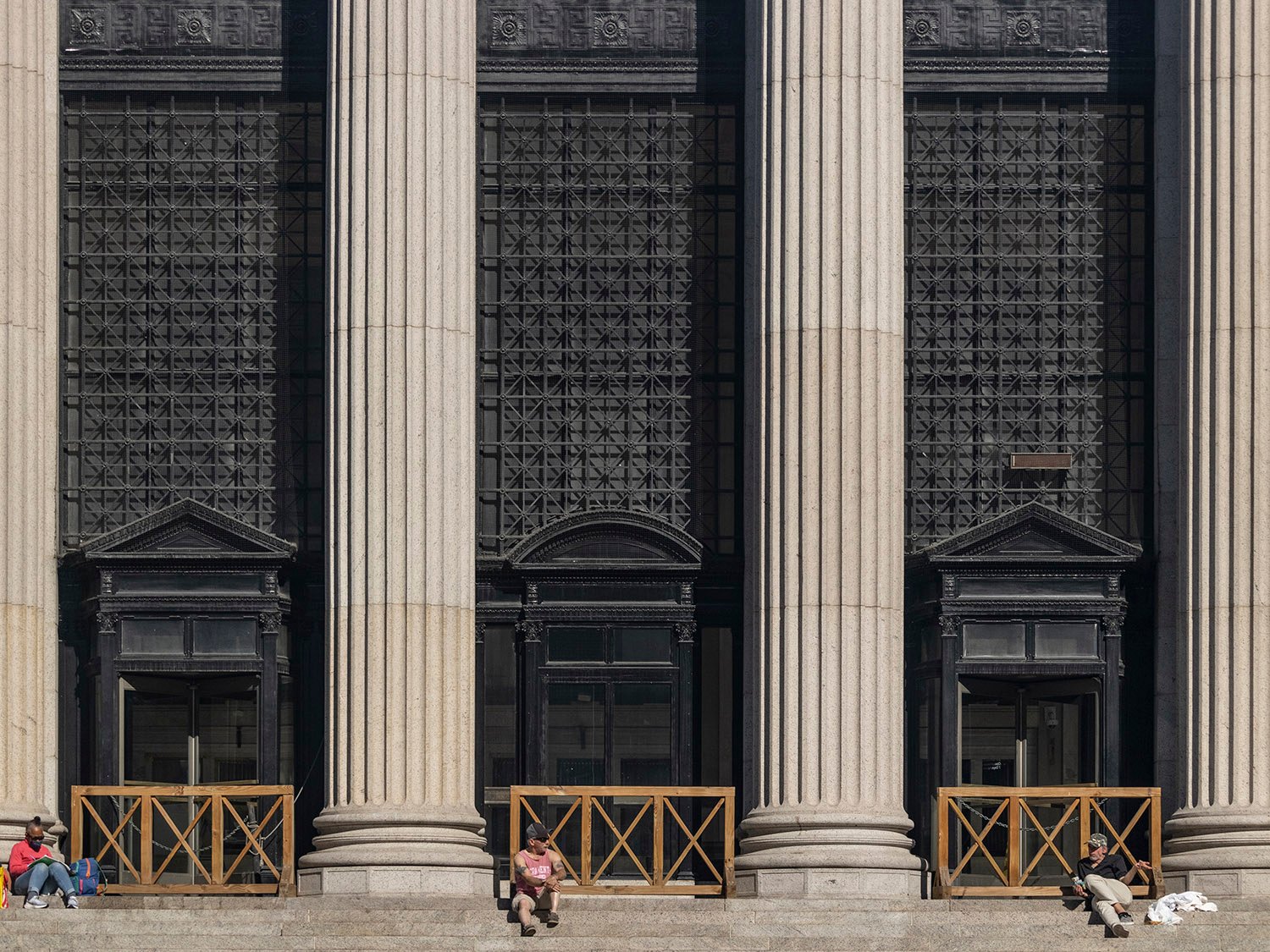 Columns and front steps of the United States Post Office, New York