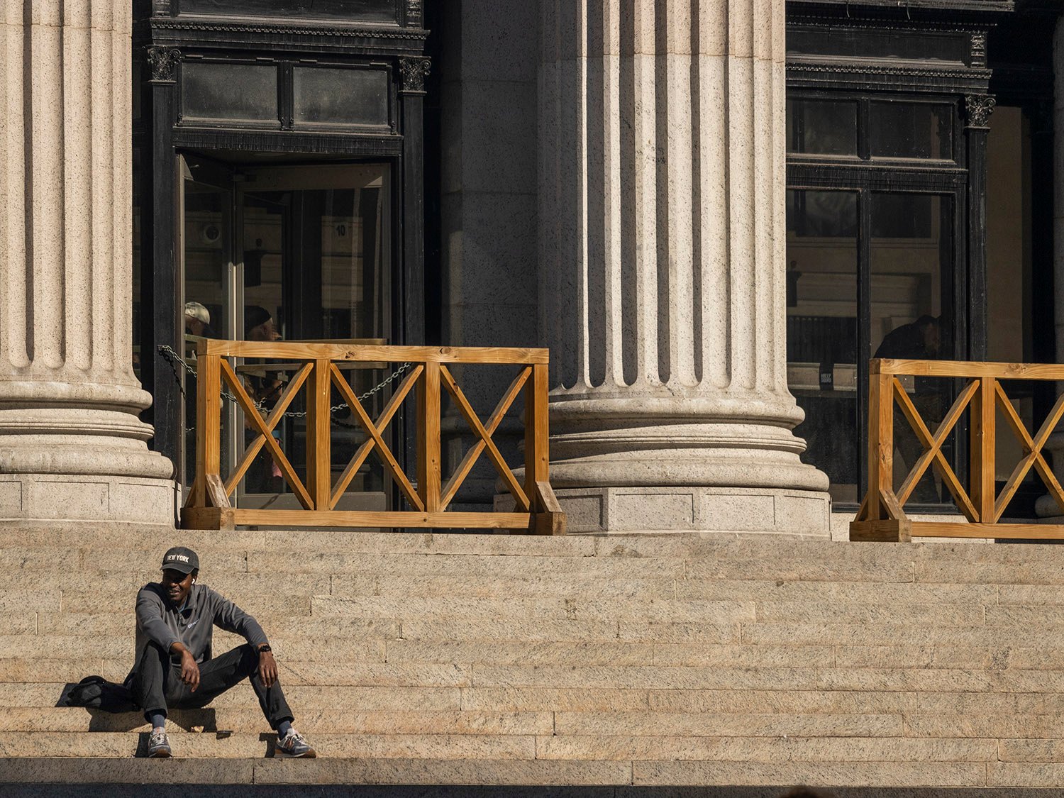 Front steps of the United States Post Office, New York
