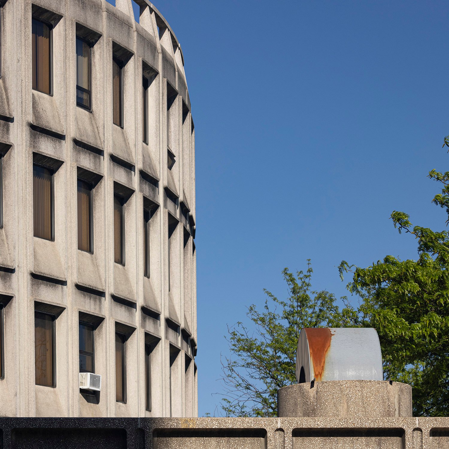 Looking at the east wing of the Police Administration Building, Philadelphia