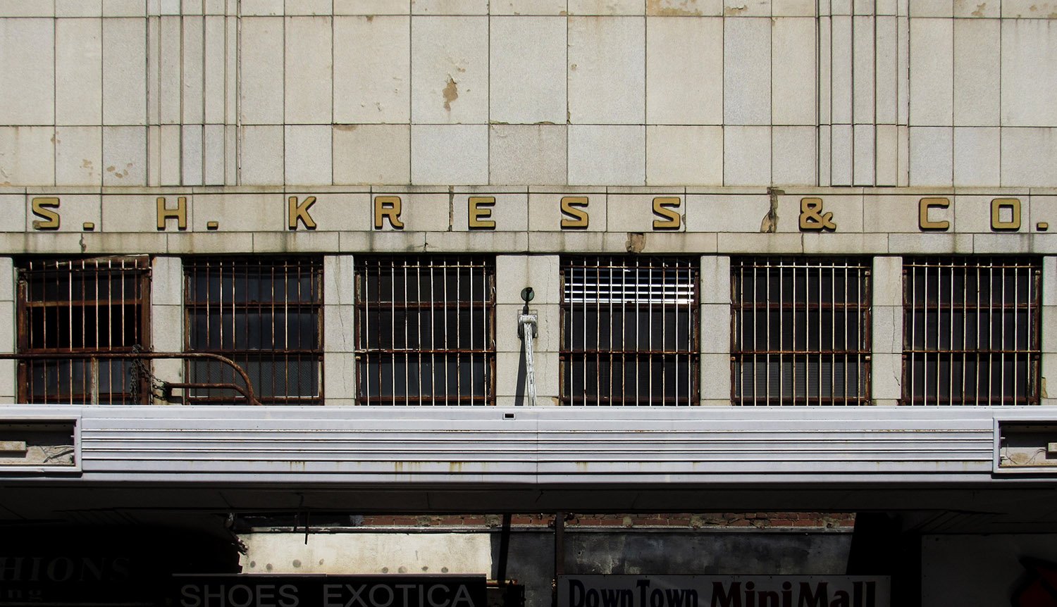 First-floor canopy on the facade of S.H. Kress & Co., Atlanta