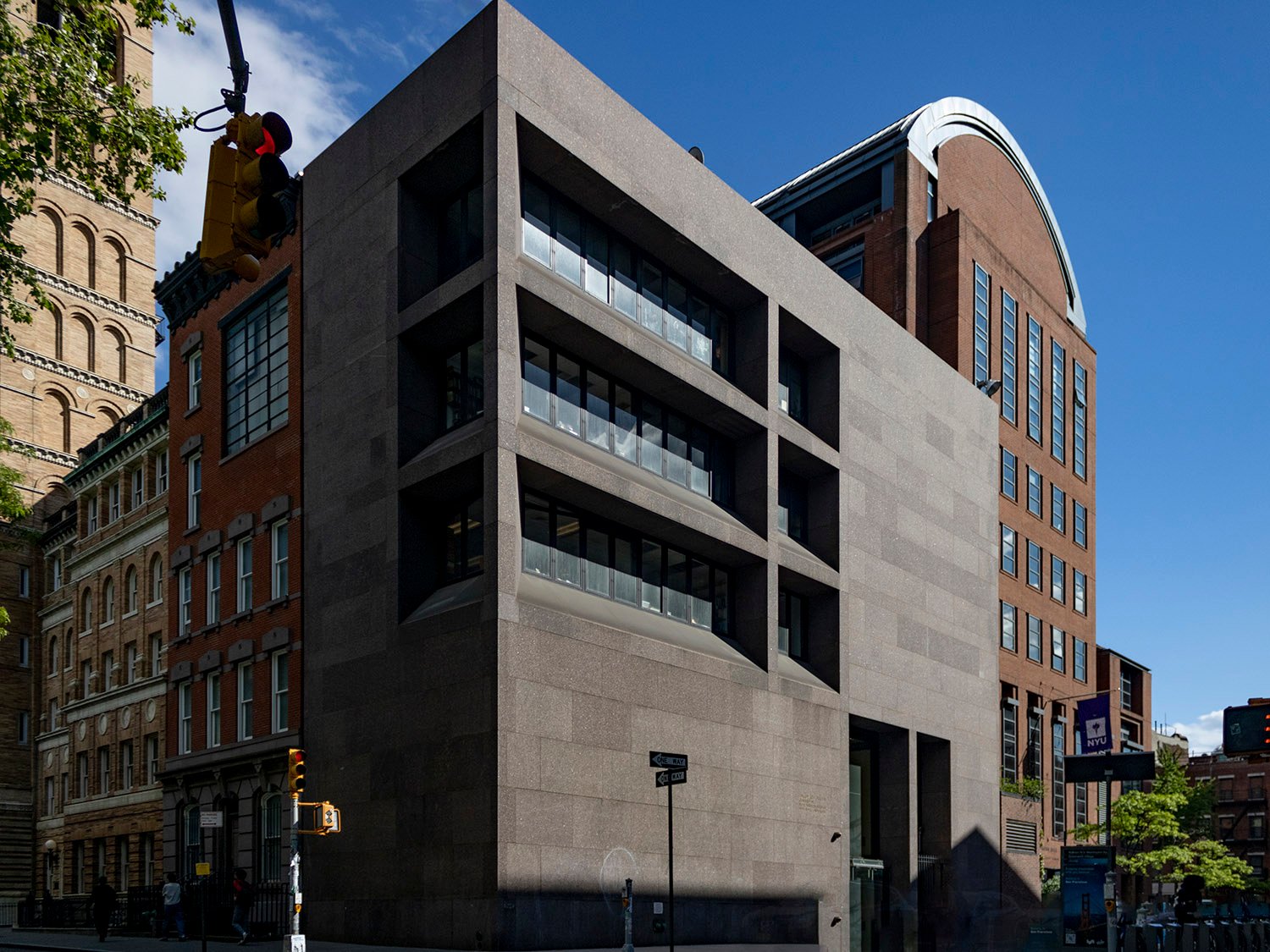 Philip Johnson and Richard Foster. Hagop Kevorkian Center for Near Eastern Studies. New York University, Greenwich Village, New York.