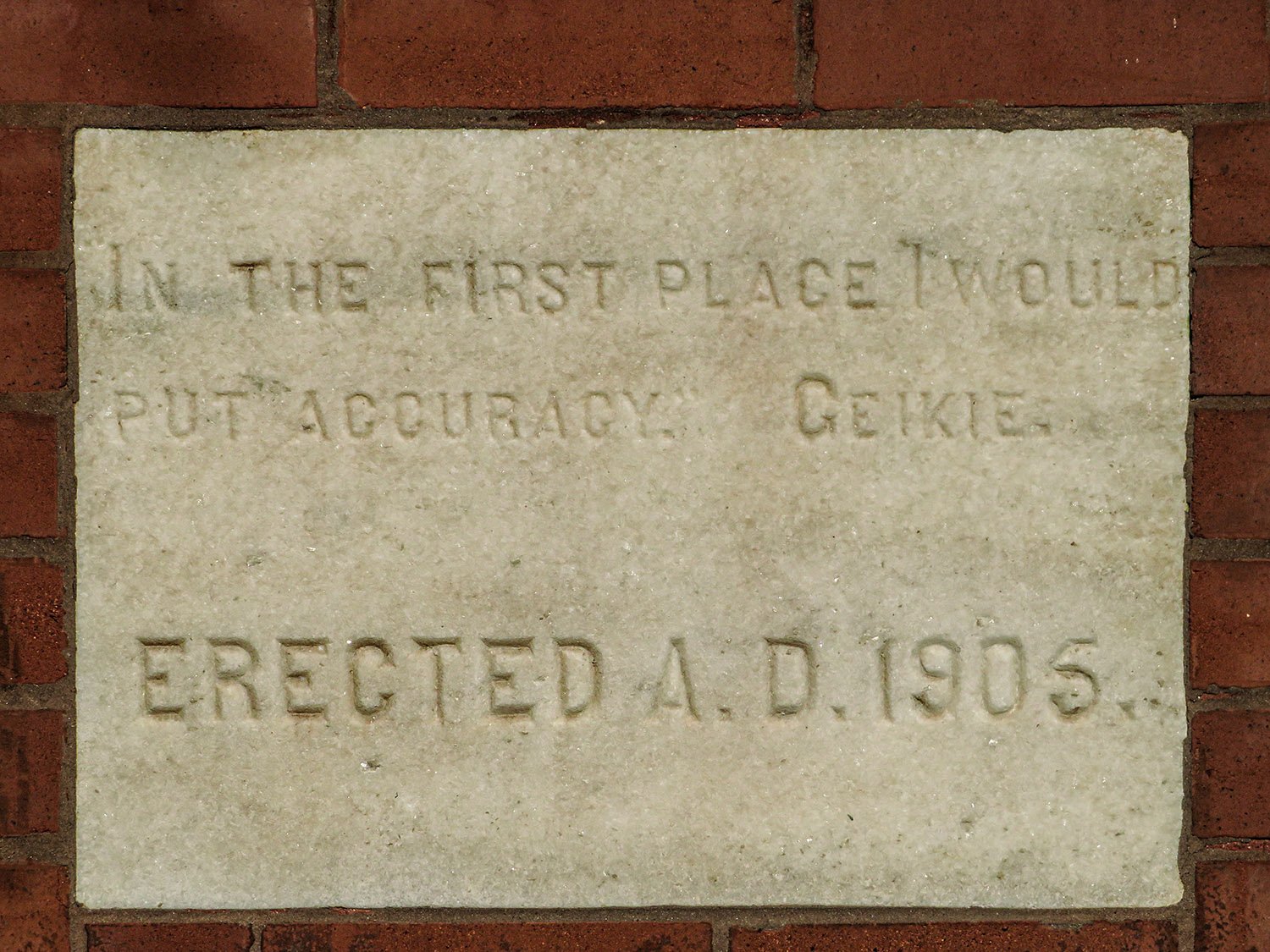 Cornerstone on the Lyman Hall Laboratory of Chemistry, Atlanta